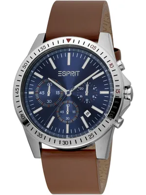 Produktbild von Esprit ES1G278L0035 Alec Uhr Herrenuhr Lederarmband Braun