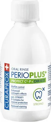 Image de Curaprox, Perio Plus Bain de bouche avec Citrox et Chx 0,12%, 200 ml