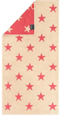 Produktbild von Cawö Duschtuch New Stars Farbe beige/pink Größe 70x140