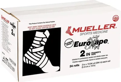 Zdjęcie produktu dla Euro Tape Mueller wodoodporna, odporna na rozciąganie taśma sztywna 5 cm x 10 m biała