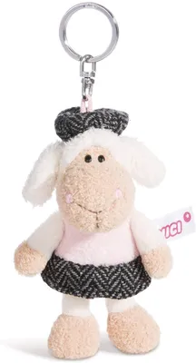 Image de NICI 44262 - Pendentif en peluche - Mouton Jolly Chic (10cm) Porte-clés Keychain