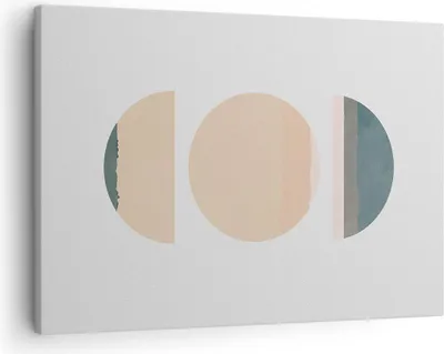 Produktbild von Bild auf Leinwand - Leinwandbild - Einteilig - Abstraktion Rad Halbkreis - 70x50cm - Wand Bild - Wanddeko - Wandbilder - Leinwanddruck - Bilder - Wanddekoration - Leinwand bilder - AA70x50-4310
