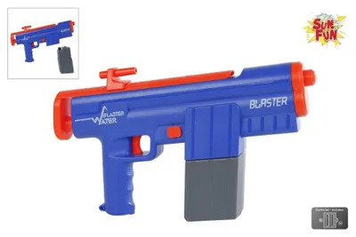 Produktbild von Sonne Fun Wasserpistole elektrische blaue Orange, 34,5 cm