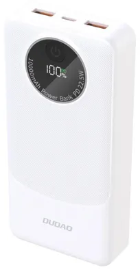 Zdjęcie produktu dla Powerbank Dudao K12Pro 22,5W PD 20000mAh USB-A, USB-C - biały