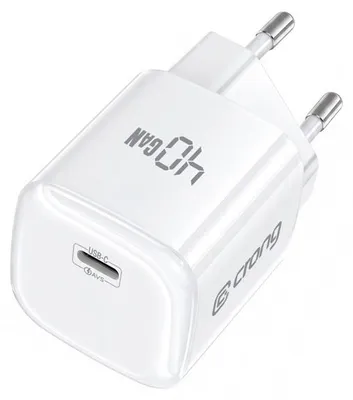 Obrázok produktu pre Nabíjačka Crong NEO GaN – USB-C, 40W, s technológiou PD (biela)