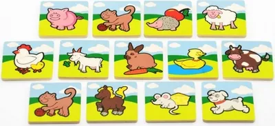 Produktbild von TEDDIES Gedächtnisspiel aus Holz - Meine ersten Tiere