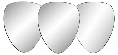 Wandspiegel, Kupfer, Metall, 129x6x60 cm