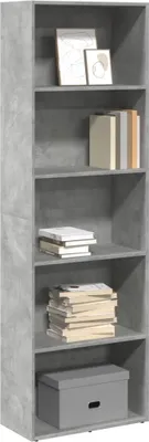 Produktbild von Maison Exclusive - Bücherregal Betongrau 60x30x189 cm Holzwerkstoff