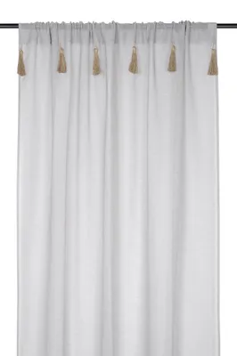 Obrázek produktu pro Záclona IBIZA s ozdobnými střapci, 140 x 260 cm