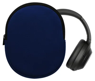 Produktbild von kwmobile Neopren Kopfhörer Tasche für WH-1000XM4 / WH-1000XM3 / Jabra Evolve 20 - Kopfhörer Case - Hülle Reise Beutel für Headset Headphones - Weiche