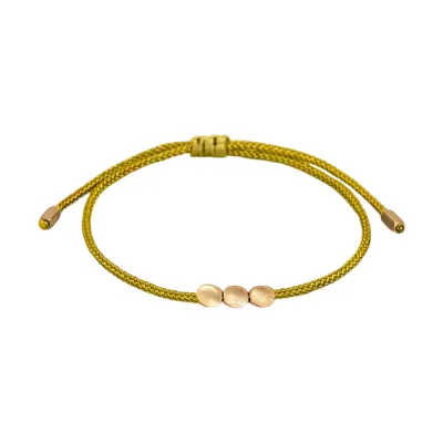 Produktbild von Freundschaftsarmband mit Anhängern, verstellbar, handgefertigt, Temperament, Zierdekoration, Accessoires, Uni, handgefertigt, geflochtenes Armband für den Alltag-Gelb