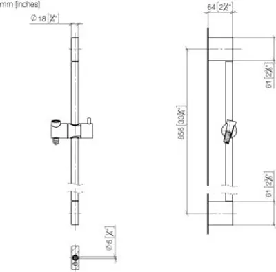 Produktbild von Dornbracht 26413979-27 Duschgarn. SERIENNEUTRAL 26413979
