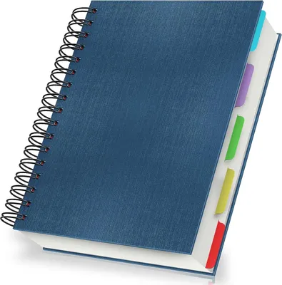 Produktbild von Notizbuch A4 liniert - Spiralnotizbuch - 240 Seiten - Königsblau