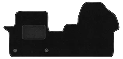 Image de Tapis de sol avant velours sur-mesure pour Citroen Jumpy III (2018-, 3 rangées) noir, jeu 2 pièces, fixations - STANDRAD