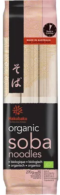 Immagine prodotto di Hakubaku Organic Soba Noodles 270g – noodles di grano saraceno giapponesi, vegani e senza glutine