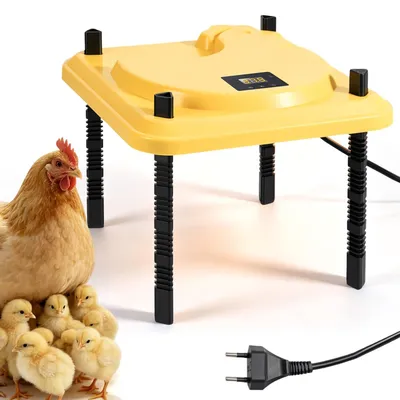 Productafbeelding van Verwarmingsplaat voor kuikens, 25 x 25 cm verwarmingsoppervlak, constante temperatuur, geschikt voor broedmachines