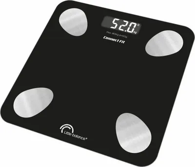 Obrázek produktu pro Little Balance 8685, Elektronická osobní váha, 180 kg, 100 g, Černá, Čtverec, Temperované sklo