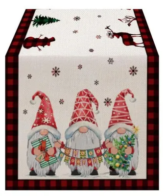 Obrázok produktu pre Vianočná obruska, vzhľad ľanu, 40x140 cm