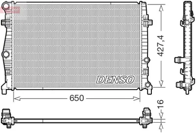 Zdjęcie produktu dla DENSO DRM32060 Chłodnica wodna silnika do VW Golf VII hatchback (5G1, BQ1, BE1, BE2), Golf VII Variant (BA5, BV5) oraz Golf Sportsvan (AM1, AN1)