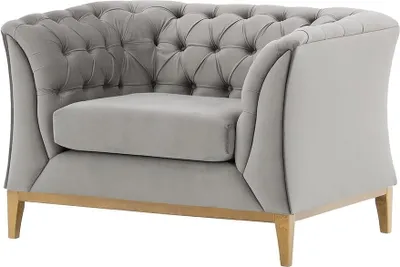 Produktbild von Chesterfield Modern Art "W" Sessel in samtigem Premium-Velours