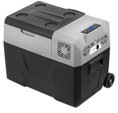 Immagine prodotto di Frigorifero portatile per auto, raffreddamento efficiente, design compatto, capacità 50 litri