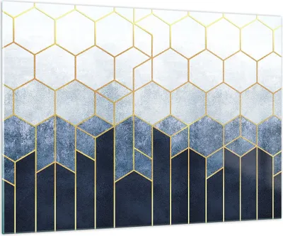 Produktbild von Bilder auf glas - Einteilig - Abstraktion Figuren Geometrisch - 100x70cm - Glasbilder - Wandbilder - Bilder - Wanddekoration aus Glas - Glas Bilder - Wandbild auf Glas - GAA100x70-5135