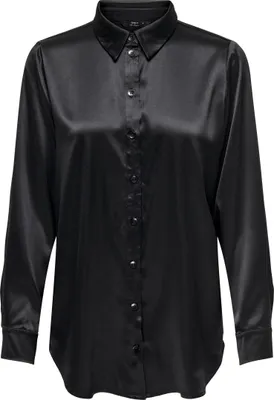 Image de Chemises en satin avec col et fermeture à boutons. Chemise légère ONLVICTORIA | Taille S