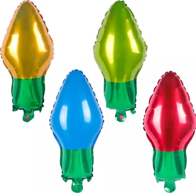Produktbild von 50pcs Glhballon Dekorative wiederverwendbare Aluminiumfolie Lichtballons fr Party -Heimeinkaufszentrum 18in