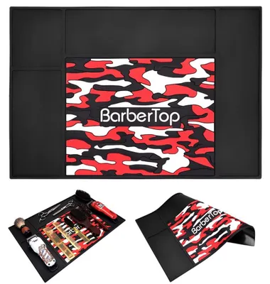 Obrázek produktu pro Barberská a kadeřnická podložka protiskluzová na nástroje a příslušenství 48x33cm