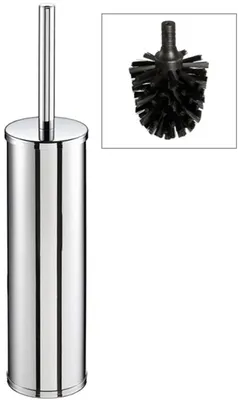 Produktbild von Geesa Nemox WC-Bürstenhalter mit schwarzer Bürste Chrom