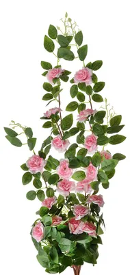 Imagen del producto de Clayre & Eef, flor artificial, 87 cm, rosa y verde, de plástico