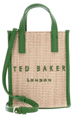 Produktbild von Ted Baker Handtasche Umhängetasche PaulII Faux Raffia Mini Icon Bag Green beige