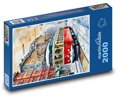 Obrázek produktu pro martinpuzzle - Puzzle 2000 - Zasněžená tramvaj
