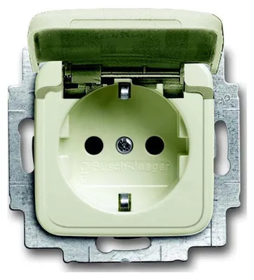 Produktbild von Busch-Jaeger 20 EUKB-212, CEE 7/3, 2P+E, Beige, 250 V, 16 A, 71 mm