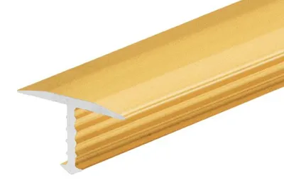 Zdjęcie produktu dla Profil fugowy aluminiowy łączący 13mm Cezar Złoty Mat 1m