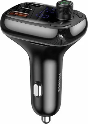 Immagine prodotto di Trasmettitore Bluetooth / caricabatterie per auto Baseus S-13 (edizione per l'estero) - Nero