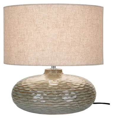 Image de Lampe de table Oldham en céramique verte ø36 cm