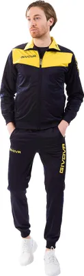 Produktbild von 4XS navy/gelb (blu/giallo)| Givova Tuta Visa Trainingsanzug