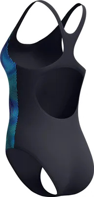 Produktbild von Speedo Badeanzug Medalist mit Digital Print für Damen, Farbe:Schwarz, Größe:48