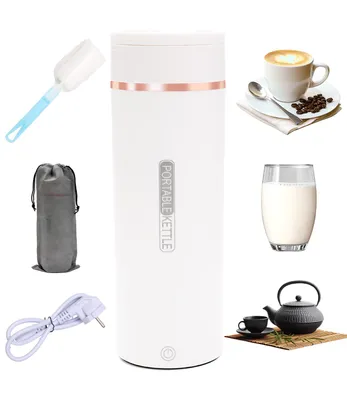 Produktbild von Mini wasserkocher aus Edelstahl 316 mit praktischem LCD-Bildschirm,Reisewasserkocher 500ml - Elektrische Reisetasse mit 6 Temperaturstufen