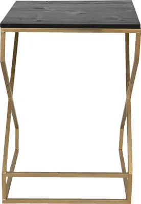 Obrázek produktu pro Postranní stolek Clayre & Eef 40x40x55 cm ze železa ve zlaté barvě