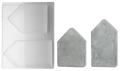 Produktbild von Gießform: Häuser, 2 Häuser 13,5-16,5cm, Tiefe 3cm