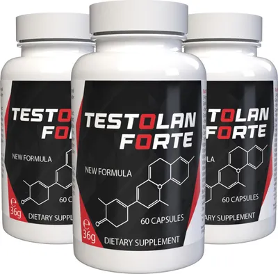 Produktbild von Testolan - 180 Kapseln (3x60) hochdosiert - L-Arginin, Zink, Selen, Maca & Ginseng - Original Schweizer Rezept - Vegan & Pflanzlich - 3er Pack