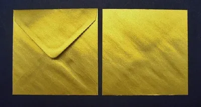 Produktbild von Briefumschläge 155x155mm 100g/qm gummiert VE=100 Stück gold