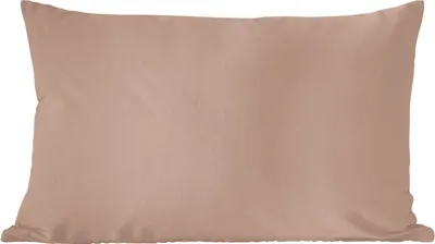 Produktbild von MuchoWow® Zierkissen Sofakissen Wohnzimmer Dekokissen 50x30 cm Beige - Farbe - Rosa - Wohnzimmerdekoration - Polster mit Photo