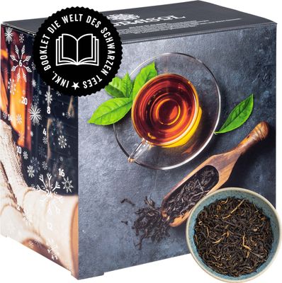 Corasol Premium Schwarztee-Adventskalender, 24 hochwertige Schwarze Tees aus aller Welt für Gourmets (178 g)