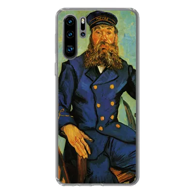 Produktbild von MuchoWow® Handyhülle Schutzhülle Hülle für Huawei P30 Pro Porträt von Joseph Roulin - Vincent van Gogh Silikon Softcase Handy Hülle - Schutzdeckel