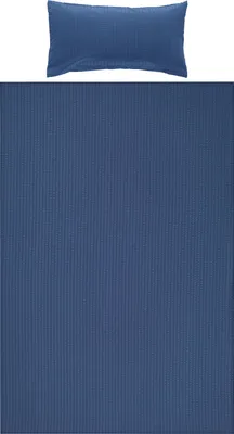 Produktbild von Erwin Müller Bettwäsche Rosenheim" mit Hotelverschluss dunkelblau 1x 135x200 cm + 1x 40x80 cm"