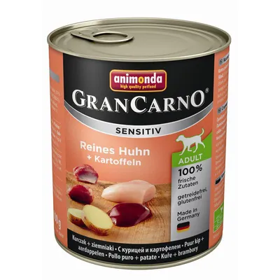 Produktbild von animonda GranCarno REINES HUHN + KARTOFFELN, Adult, jede Rasse, Huhn, Kartoffel, 800 g, Zuckerfrei, Ohne Soja