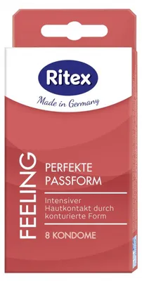 Produktbild von 8 Ritex Feeling Kondome - konturierte Form - Germany
